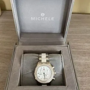 Michele | Accessories | Silver And Porcelain White Michele  display picture 2